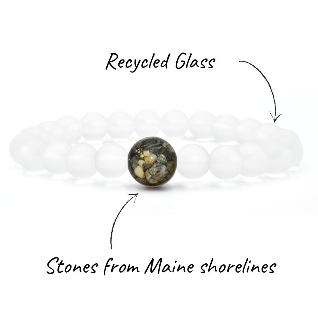 Maine Stones + Crystal Glass