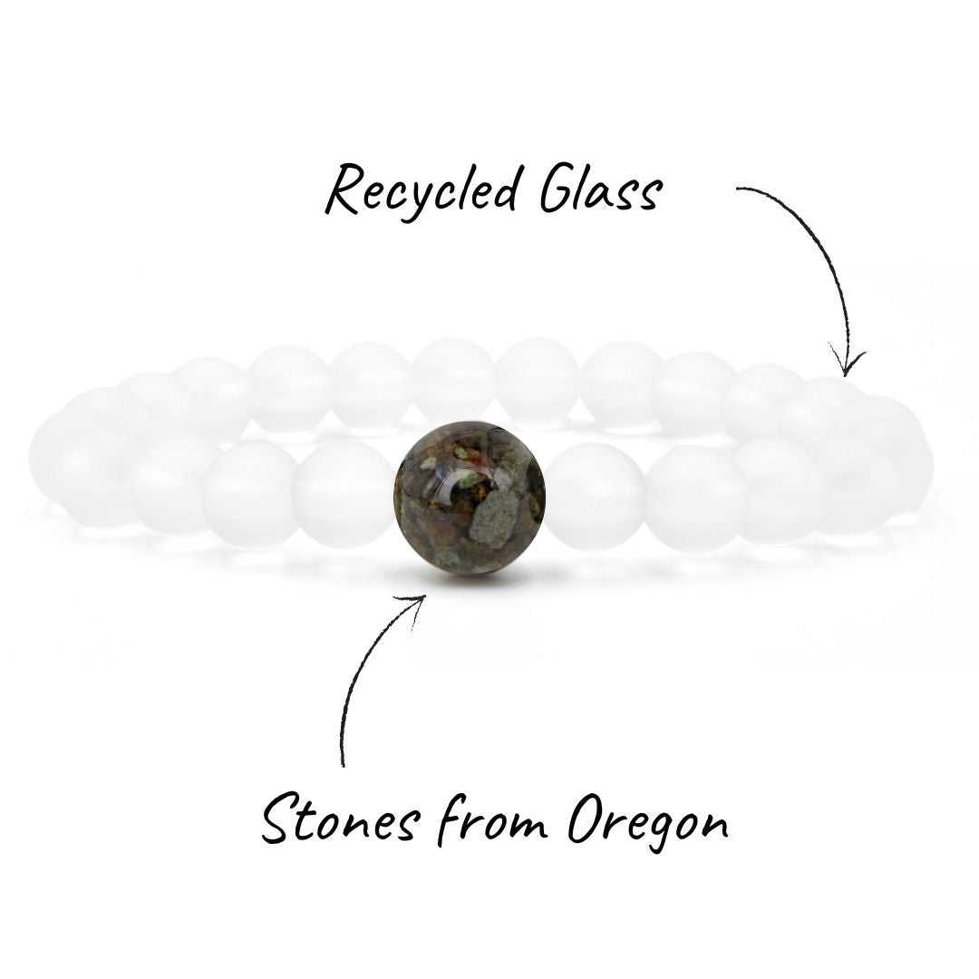 Oregon Stones + Crystal Glass