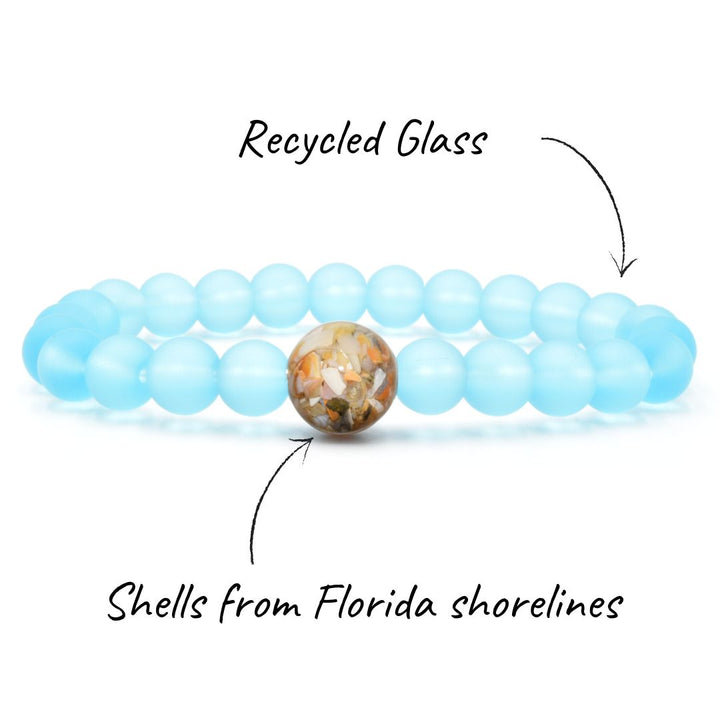 Florida Shells + Turquoise Bay Glass