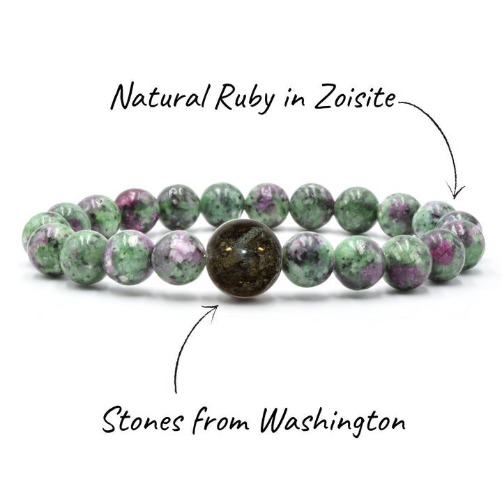 Washington Stones + Ruby in Zoisite