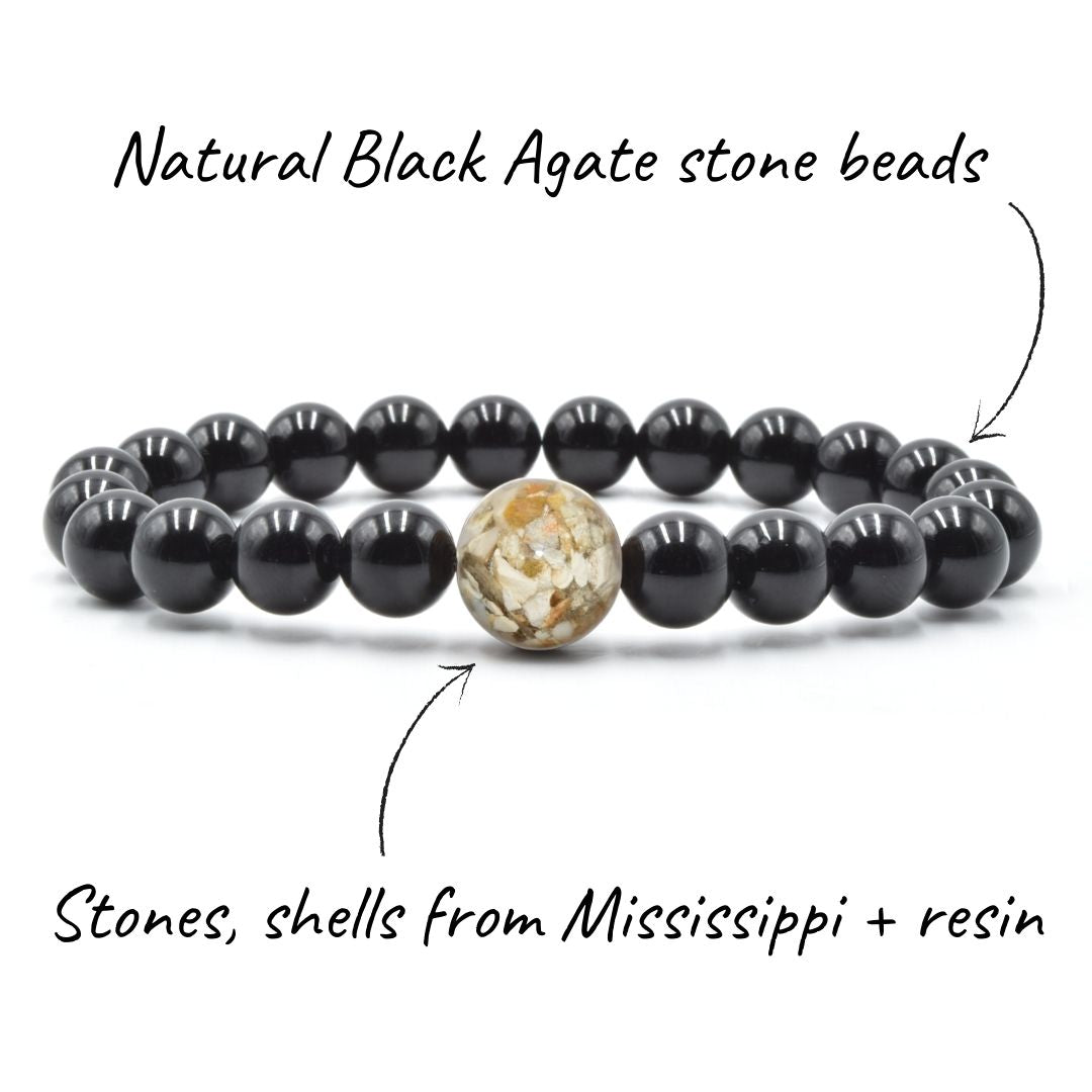 Mississippi Stones + Black Agate