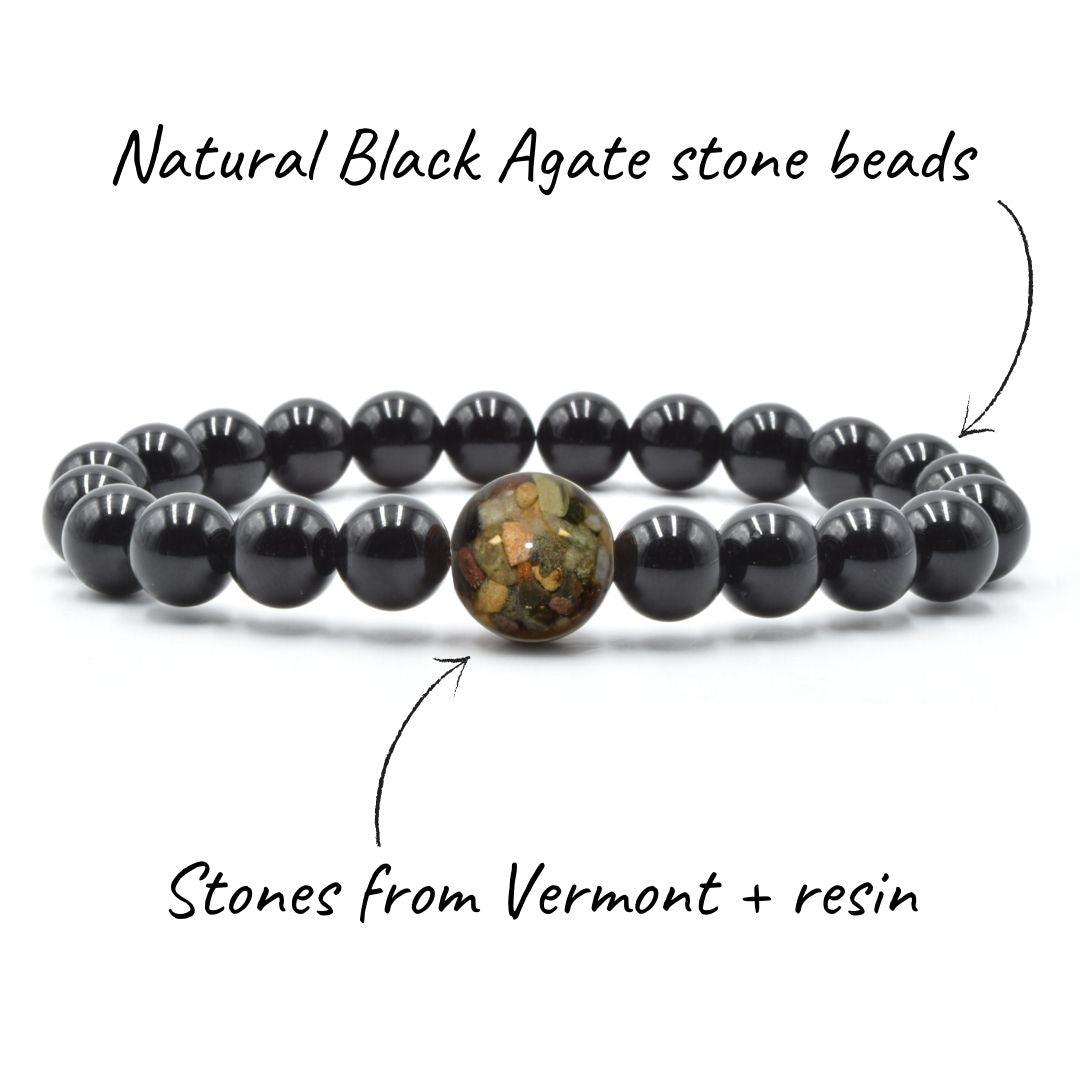 Vermont Stones + Black Agate