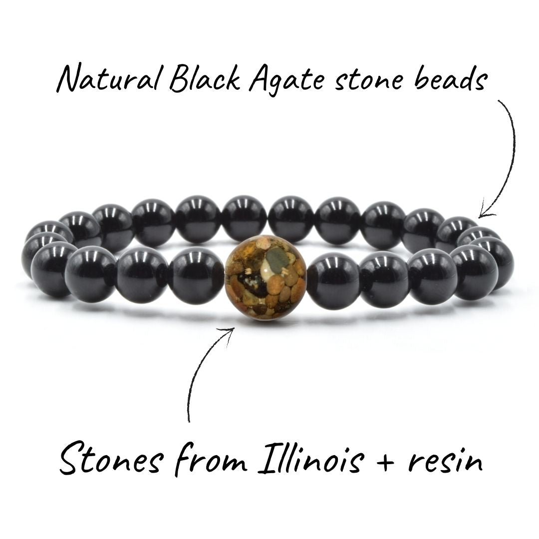 Illinois Stones + Black Agate