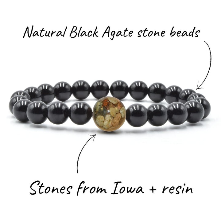 Iowa Stones + Black Agate