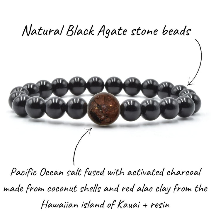 Hawaii Salt + Black Agate