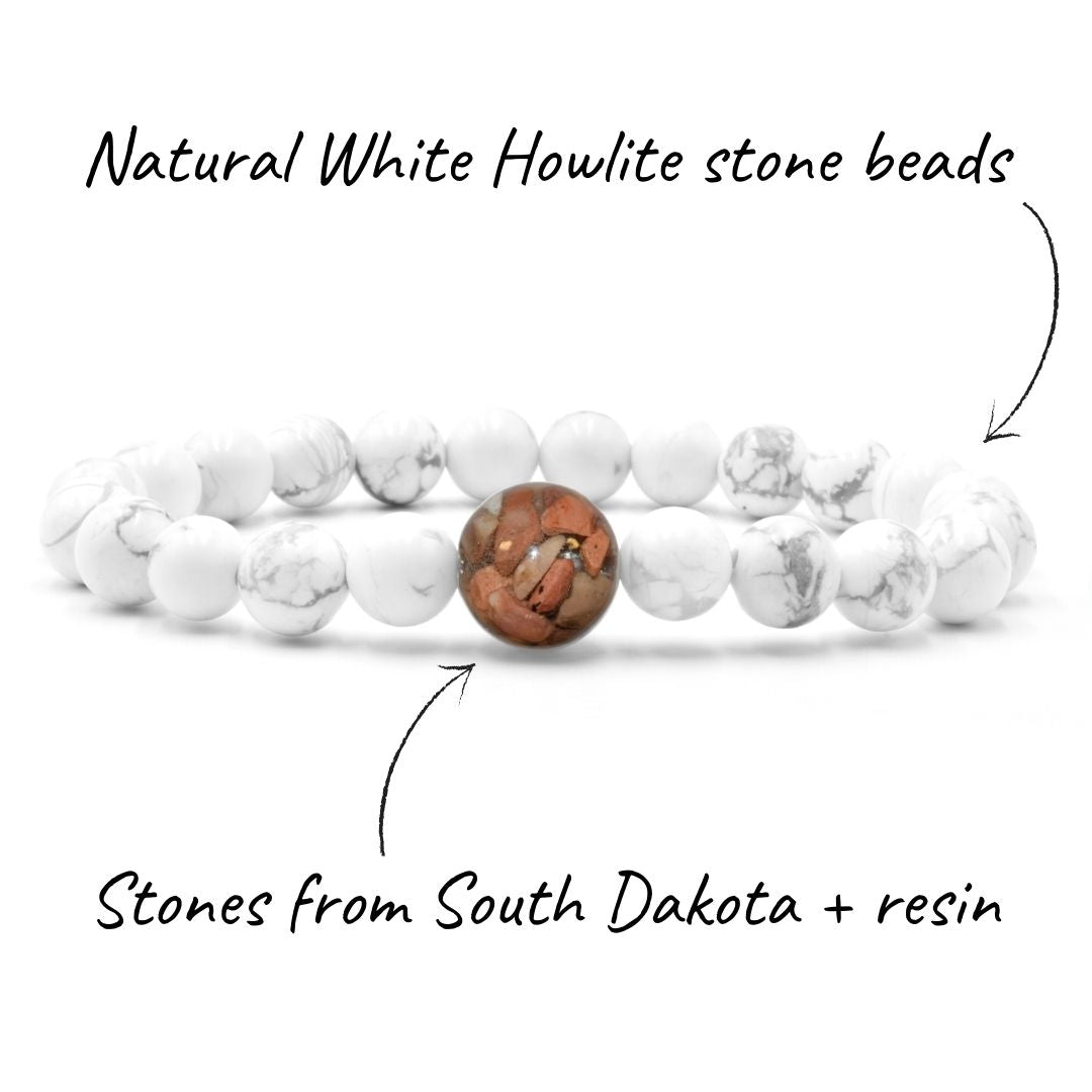 South Dakota Stones + White Howlite