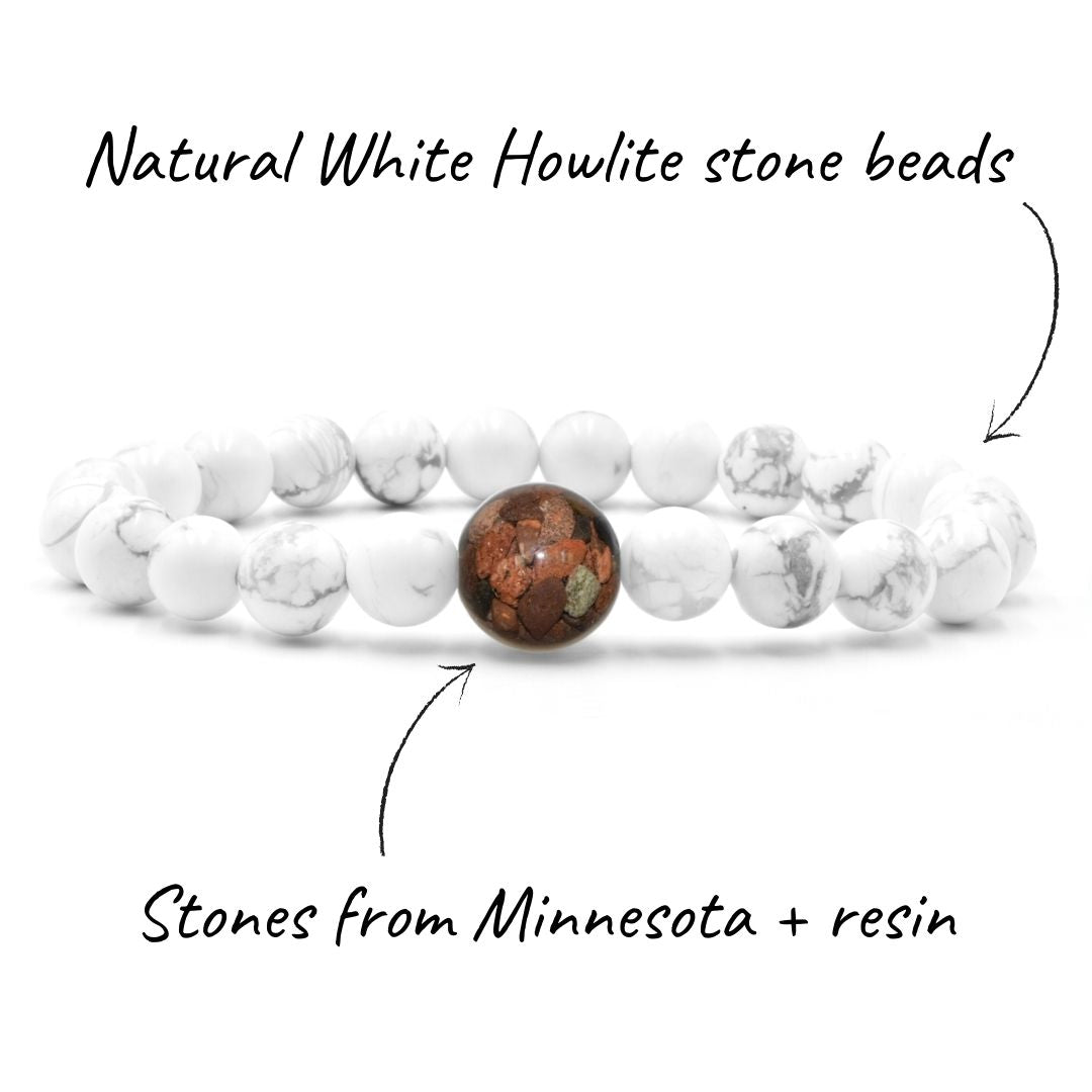 Minnesota Stones + White Howlite