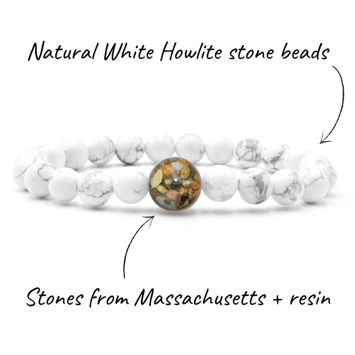 Massachusetts Stones + White Howlite