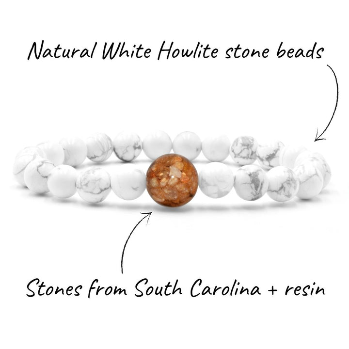 South Carolina Stones + White Howlite