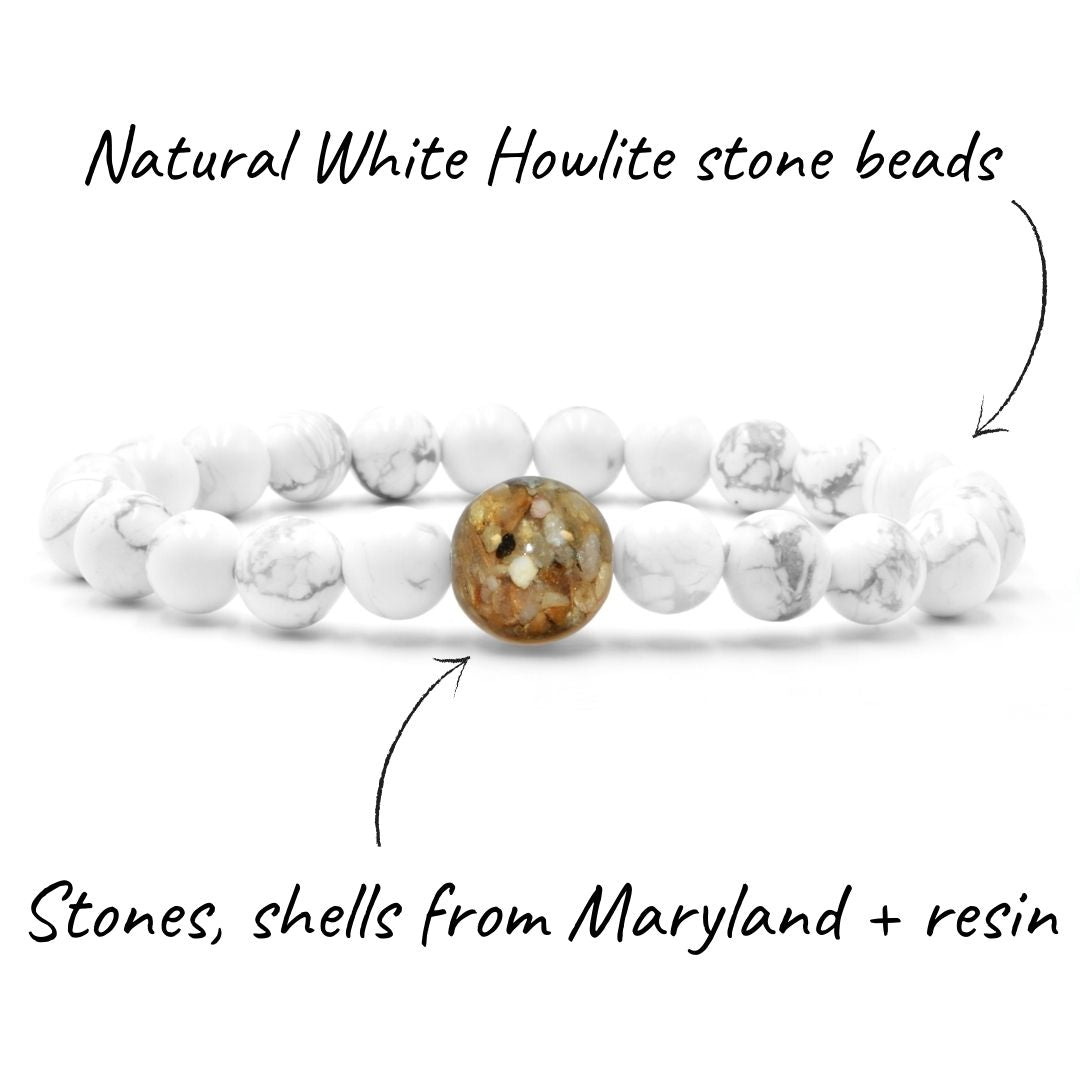 Maryland Stones & Shells + White Howlite