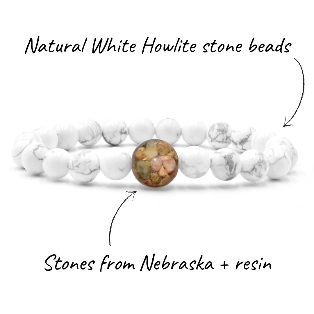 Nebraska Stones + White Howlite