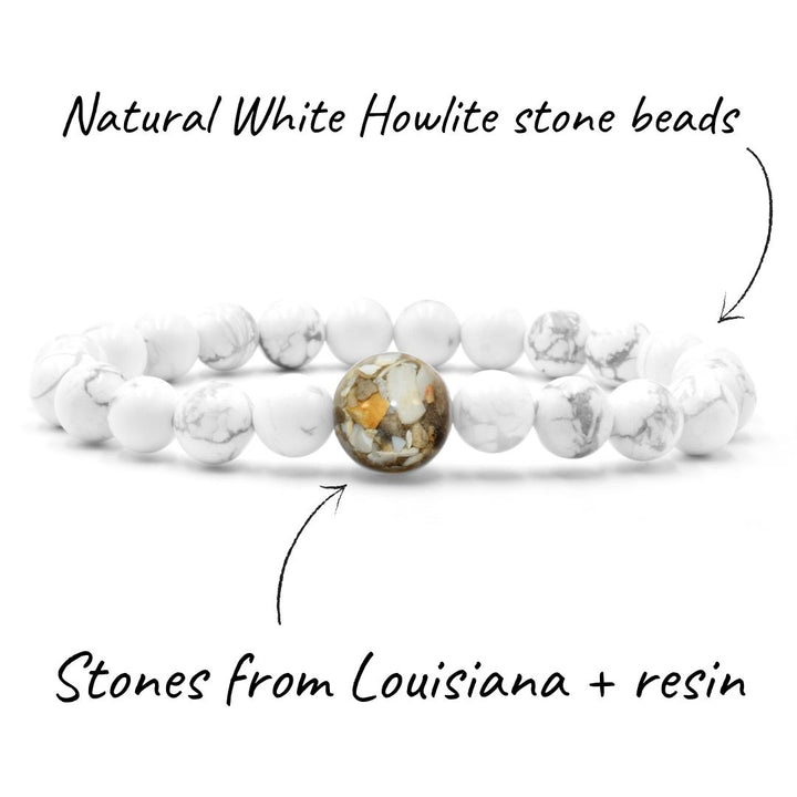 Louisiana Stones + White Howlite