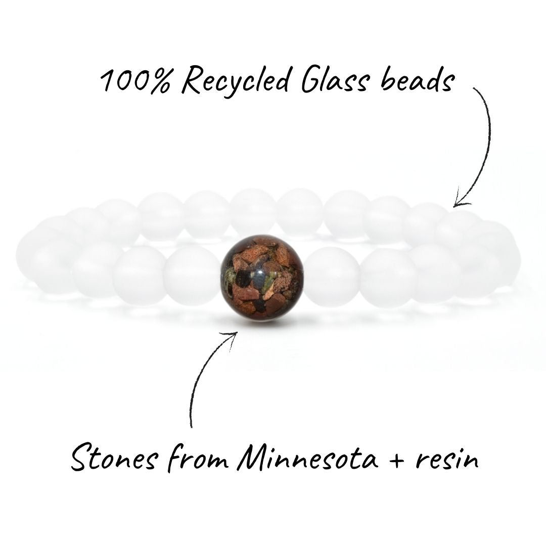 Minnesota Stones + Crystal Glass