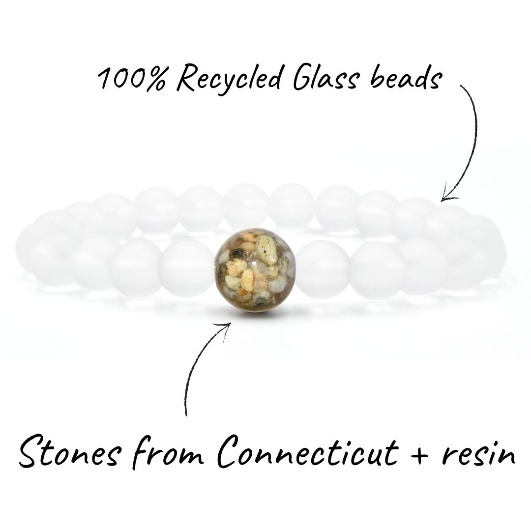 Connecticut Stones + Crystal Glass