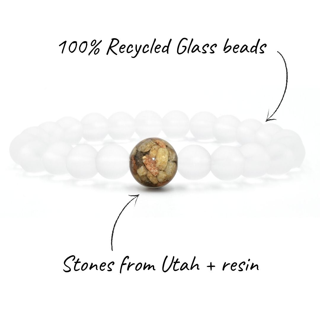 Utah Stones + Crystal Glass