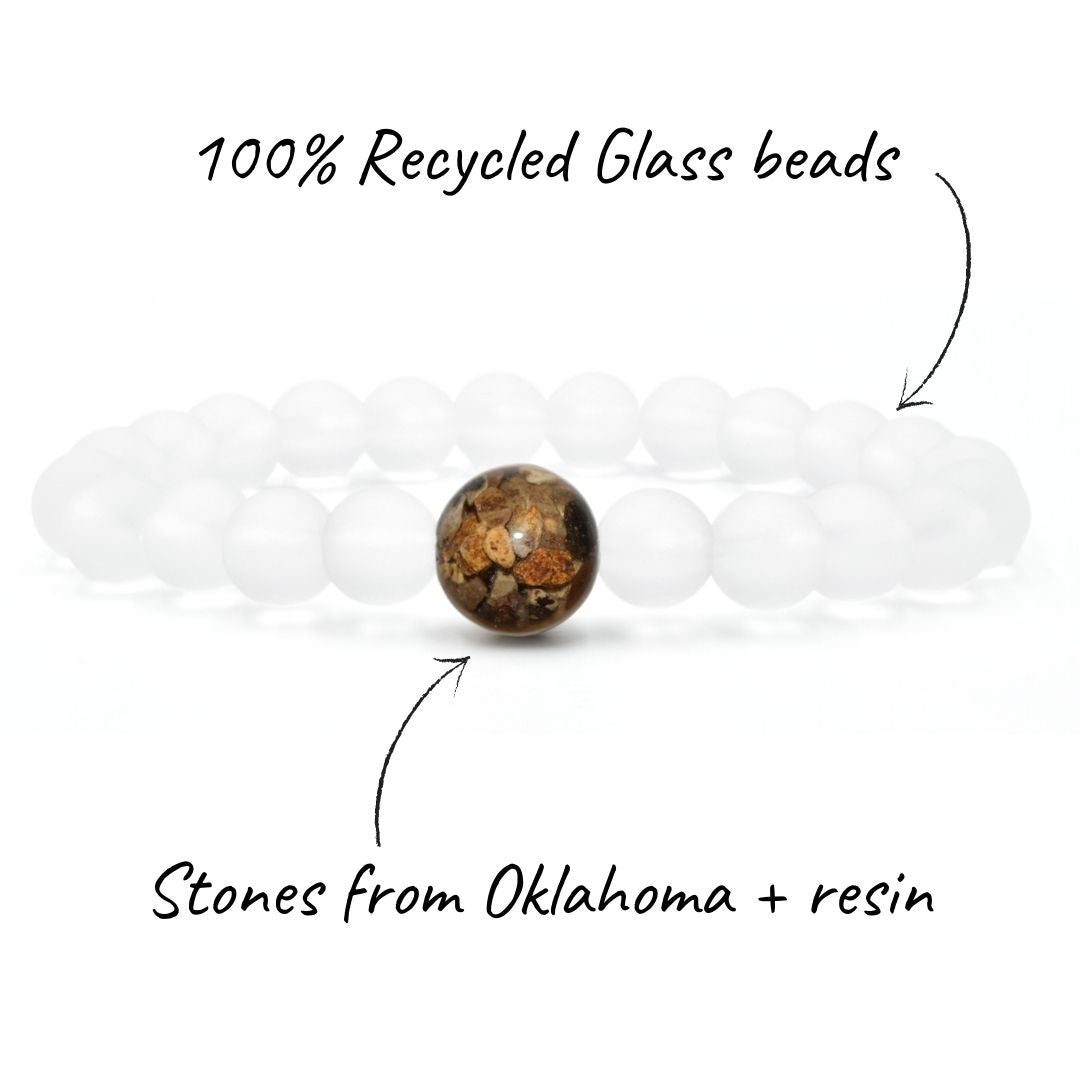 Oklahoma Stones + Crystal Glass