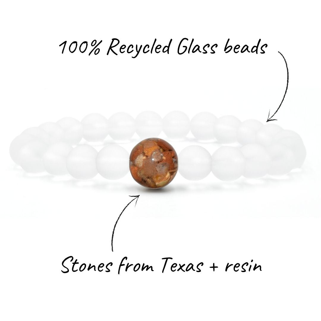 Texas Stones + Crystal Glass