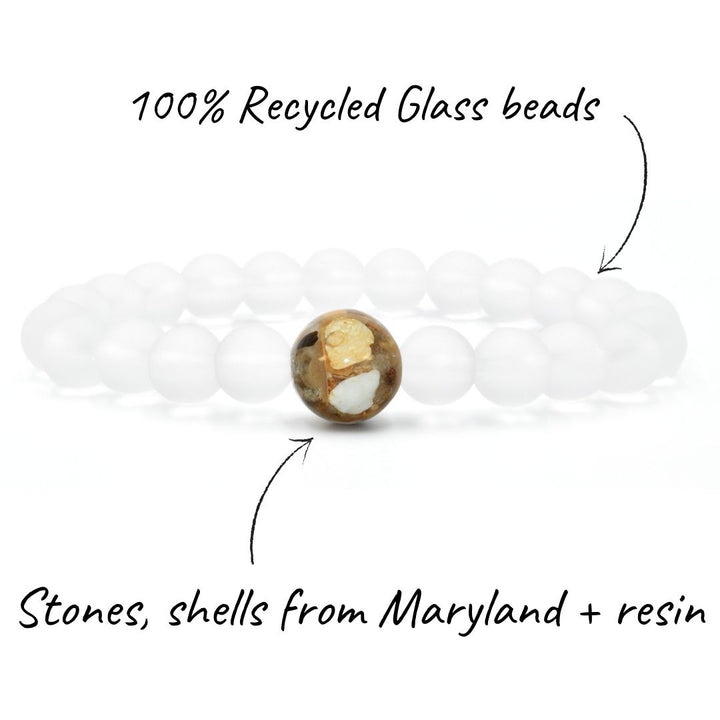 Maryland Stones & Shells + Crystal Glass