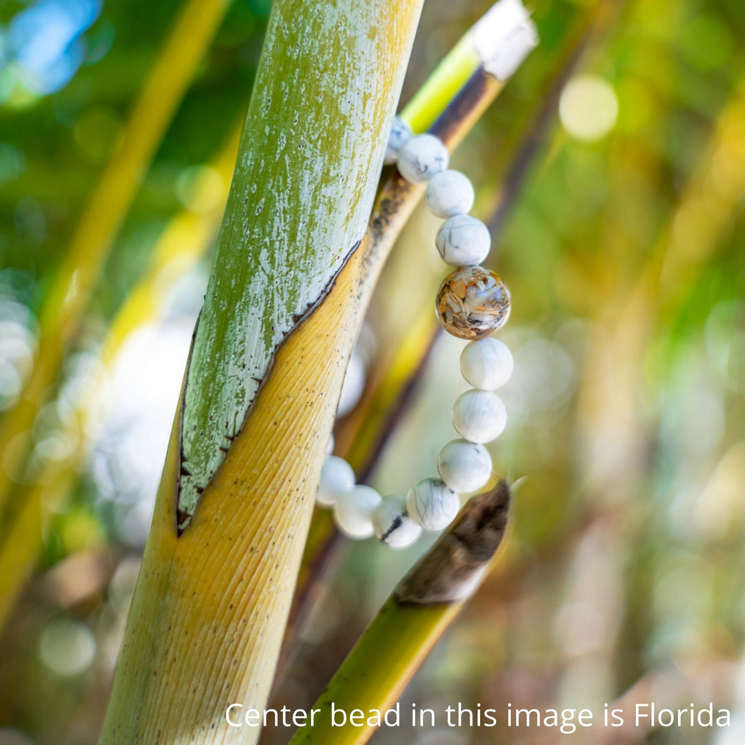 Rhode Island Stones + White Howlite