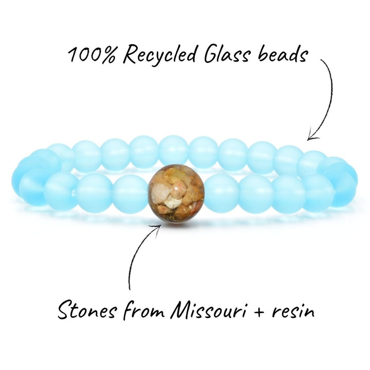 Missouri Stones + Turquoise Bay Glass