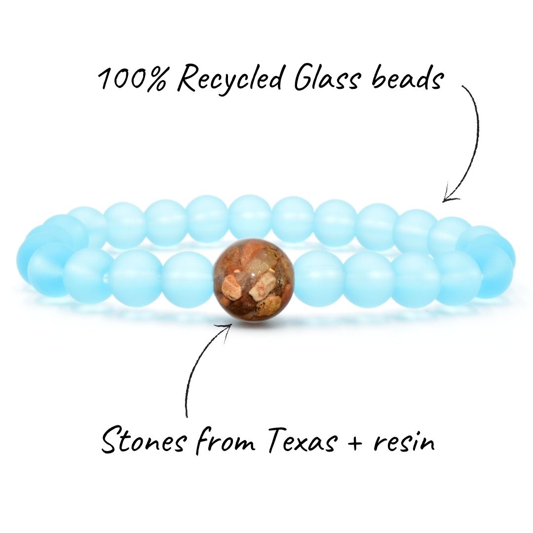 Texas Stones + Turquoise Bay Glass