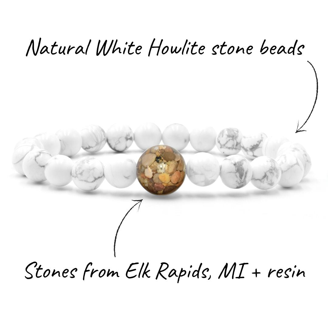 Elk Rapids, MI | White Howlite