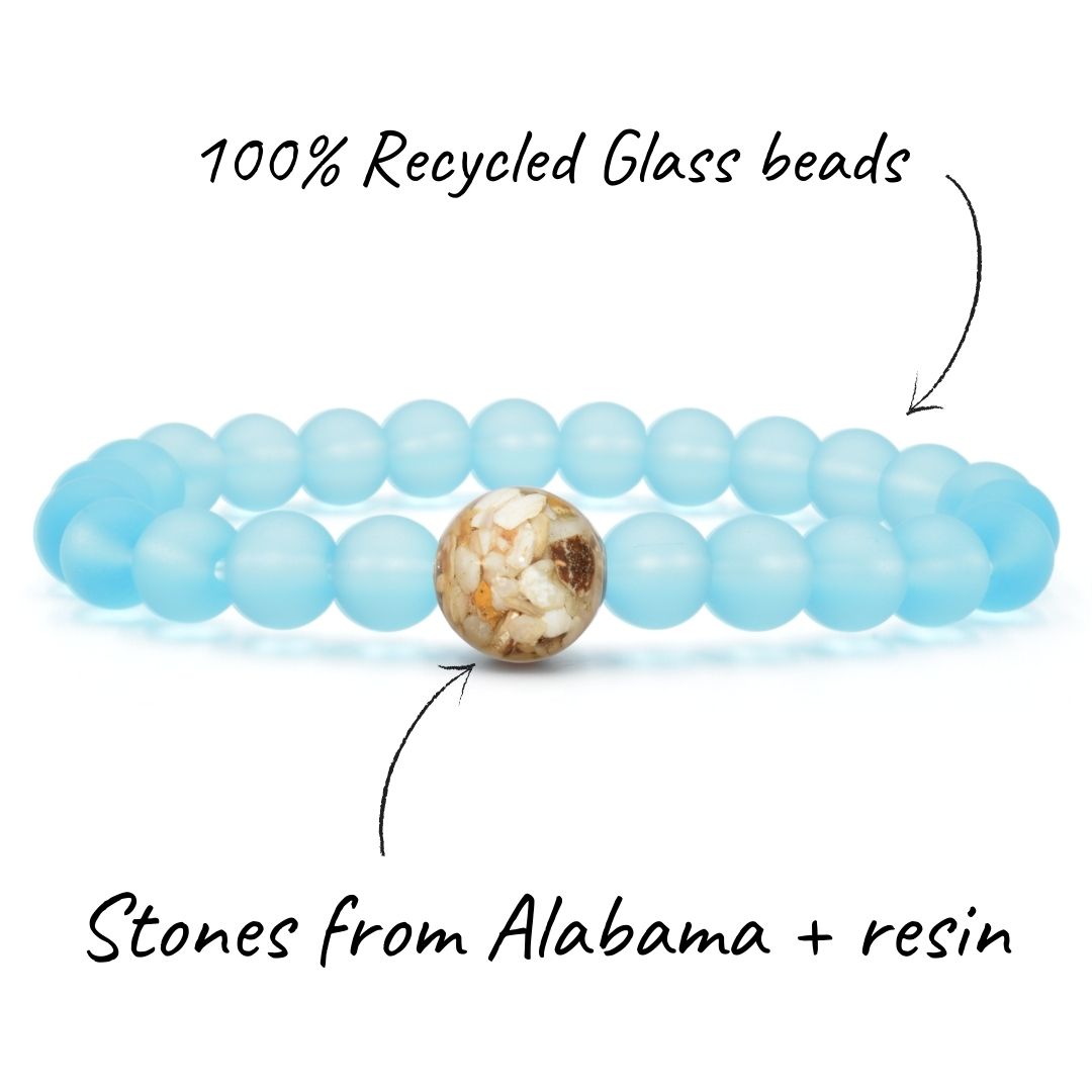 Alabama Stones + Turquoise Bay Glass