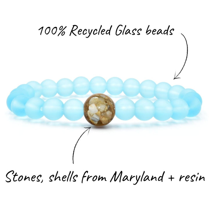 Maryland Stones & Shells + Turquoise Bay Glass