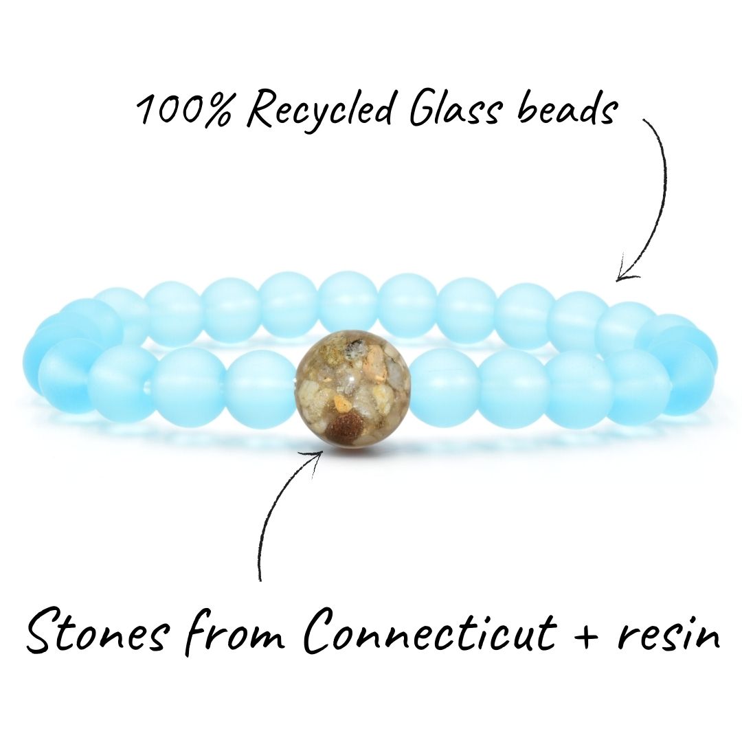 Connecticut Stones + Turquoise Bay Glass