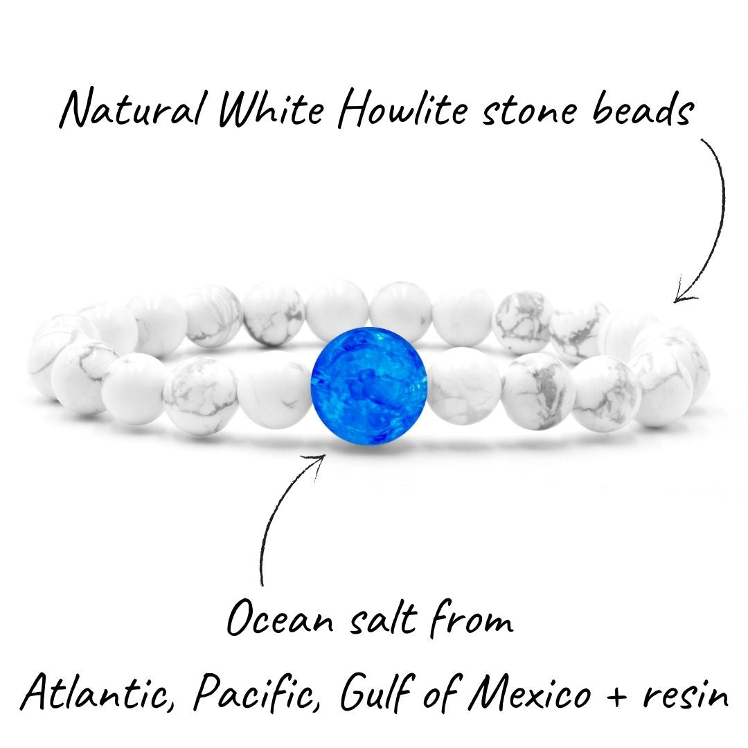 Ocean Salt | White Howlite