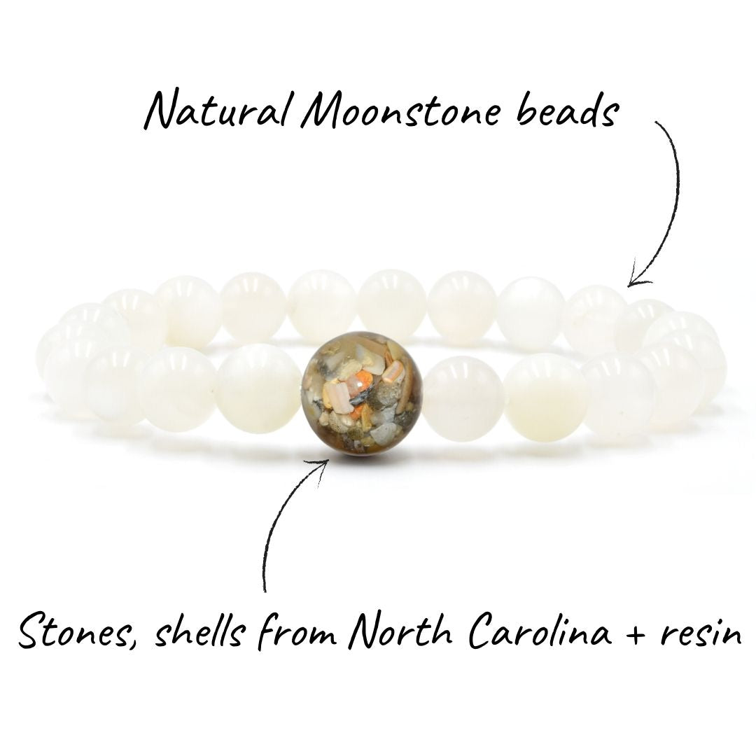 North Carolina Stones & Shells + Moonstone