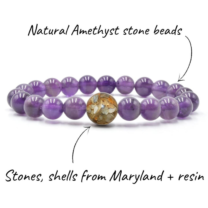 Maryland Stones & Shells + Amethyst