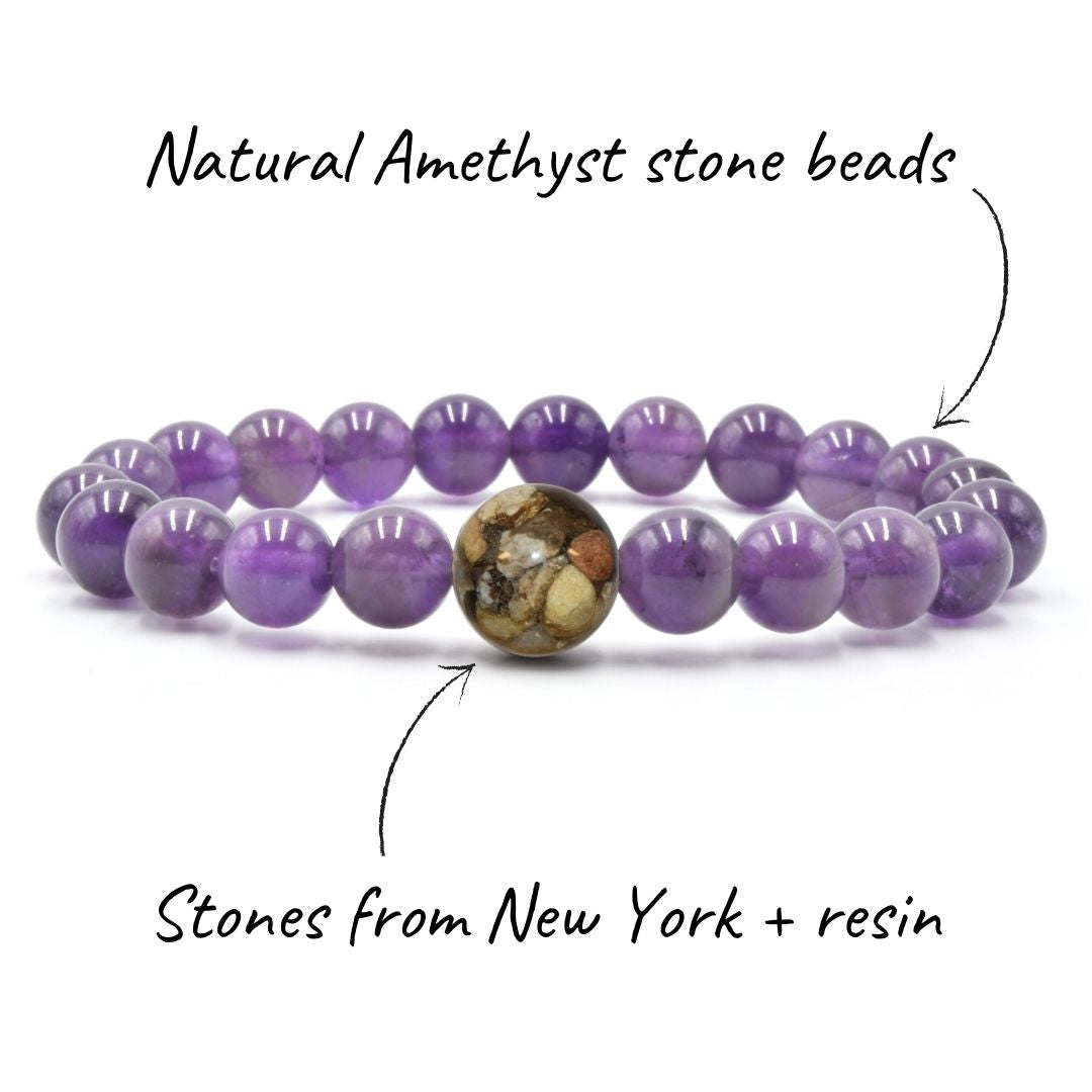 New York Stones + Amethyst