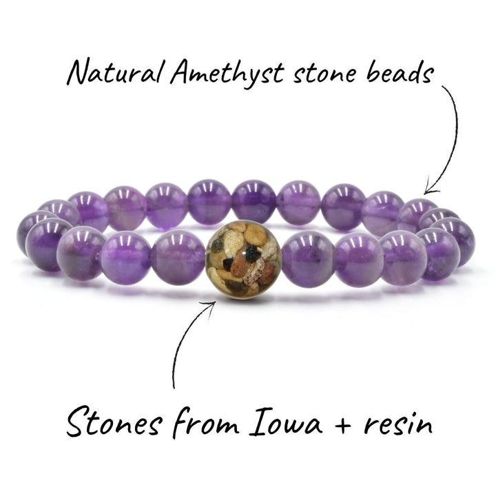 Iowa Stones + Amethyst