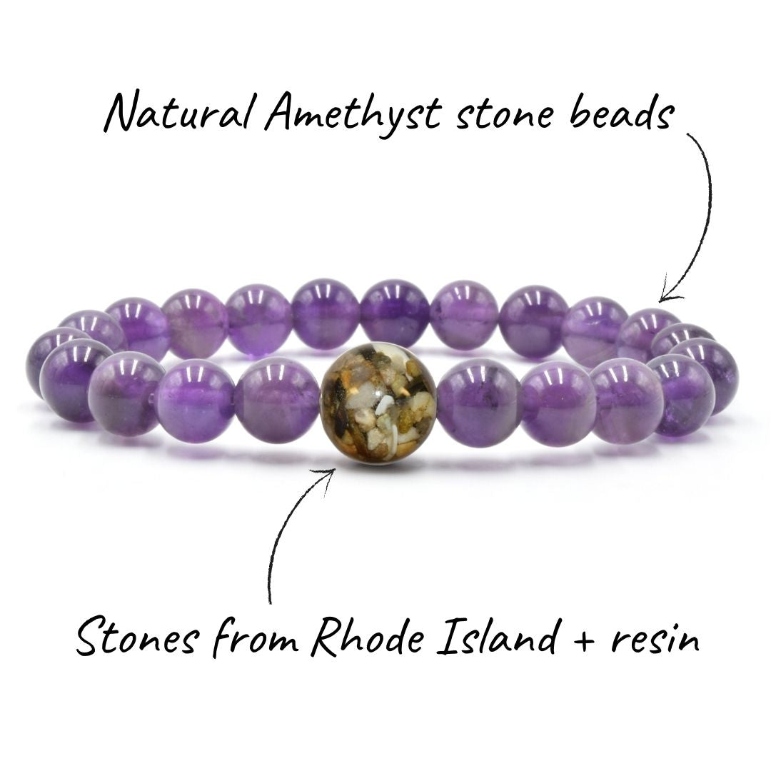 Rhode Island Stones + Amethyst