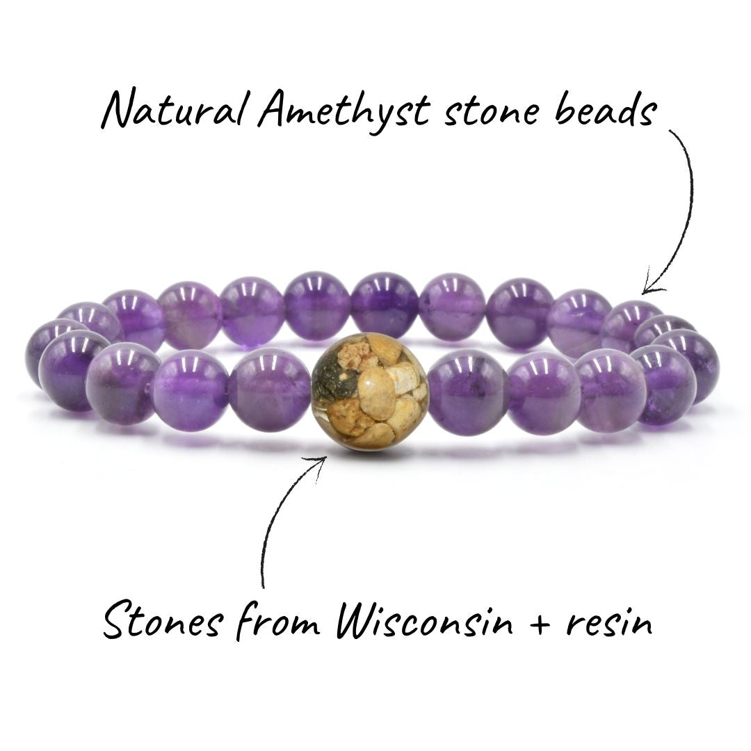 Wisconsin Stones + Amethyst