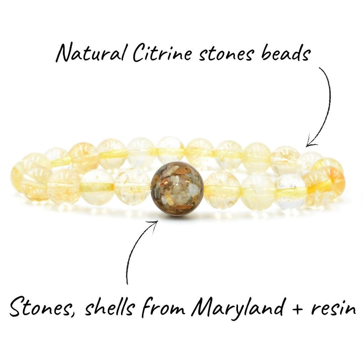 Maryland Stones & Shells + Citrine