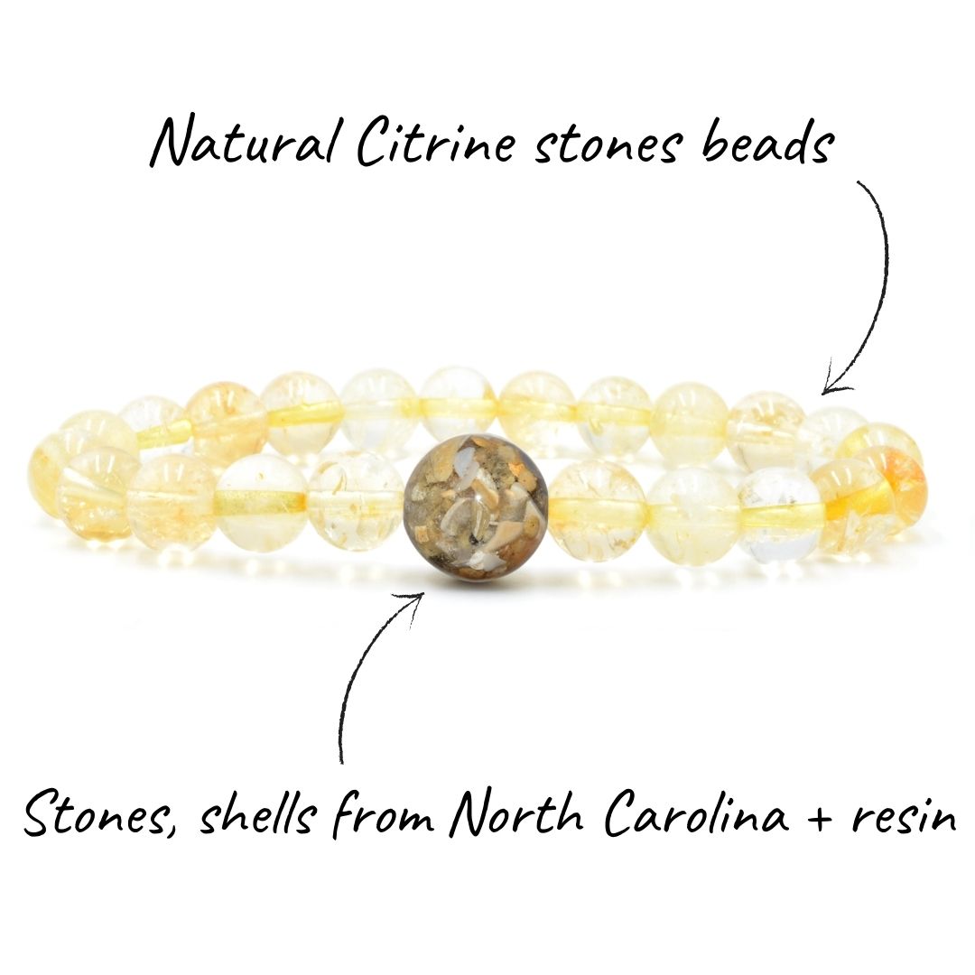 North Carolina Stones & Shells + Citrine