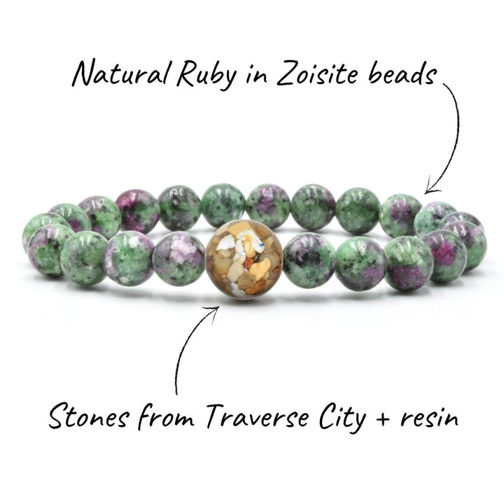 Traverse City, MI | Ruby in Zoisite