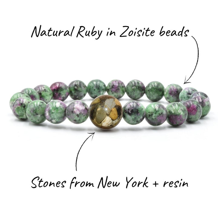 New York Stones + Ruby in Zoisite