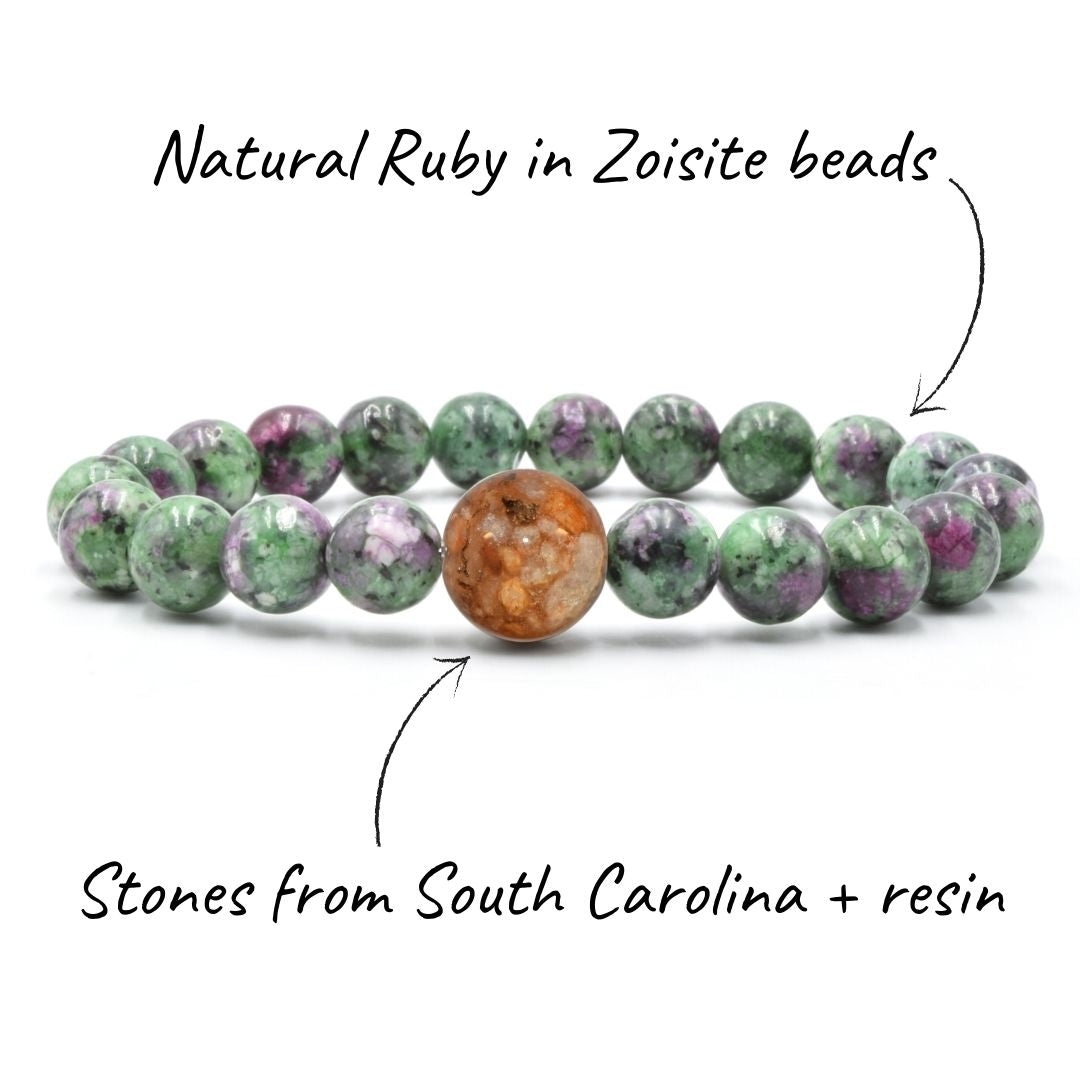 South Carolina Stones + Ruby in Zoisite