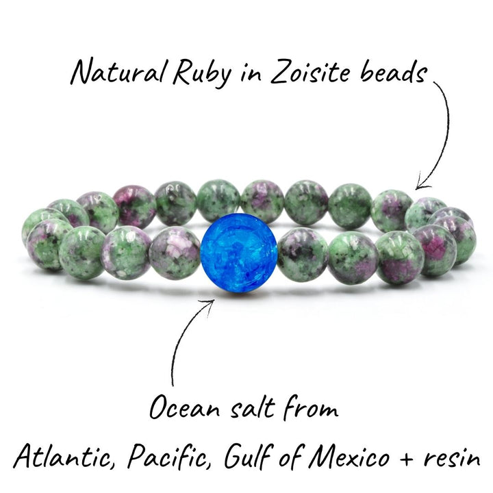 Ocean Salt | Ruby in Zoisite