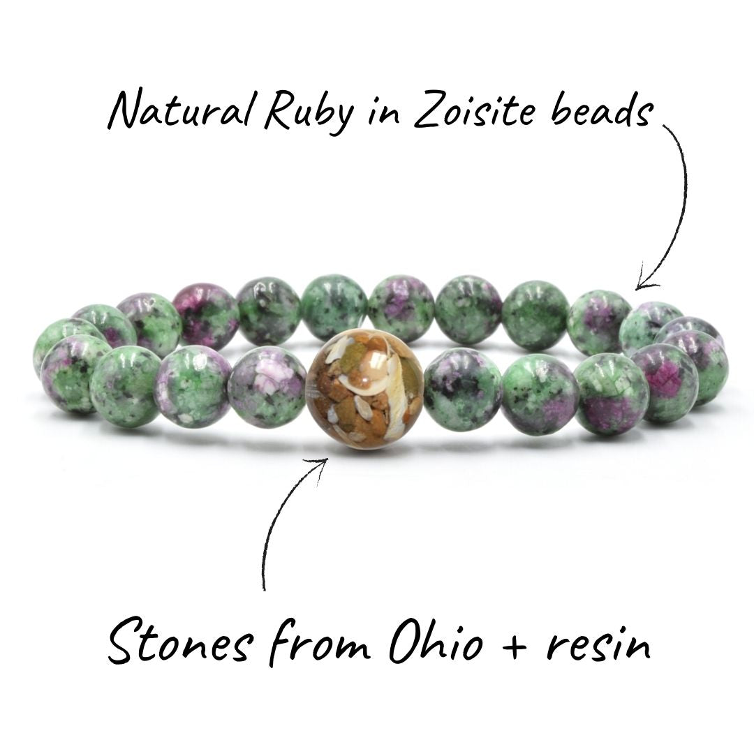 Ohio Stones + Ruby in Zoisite