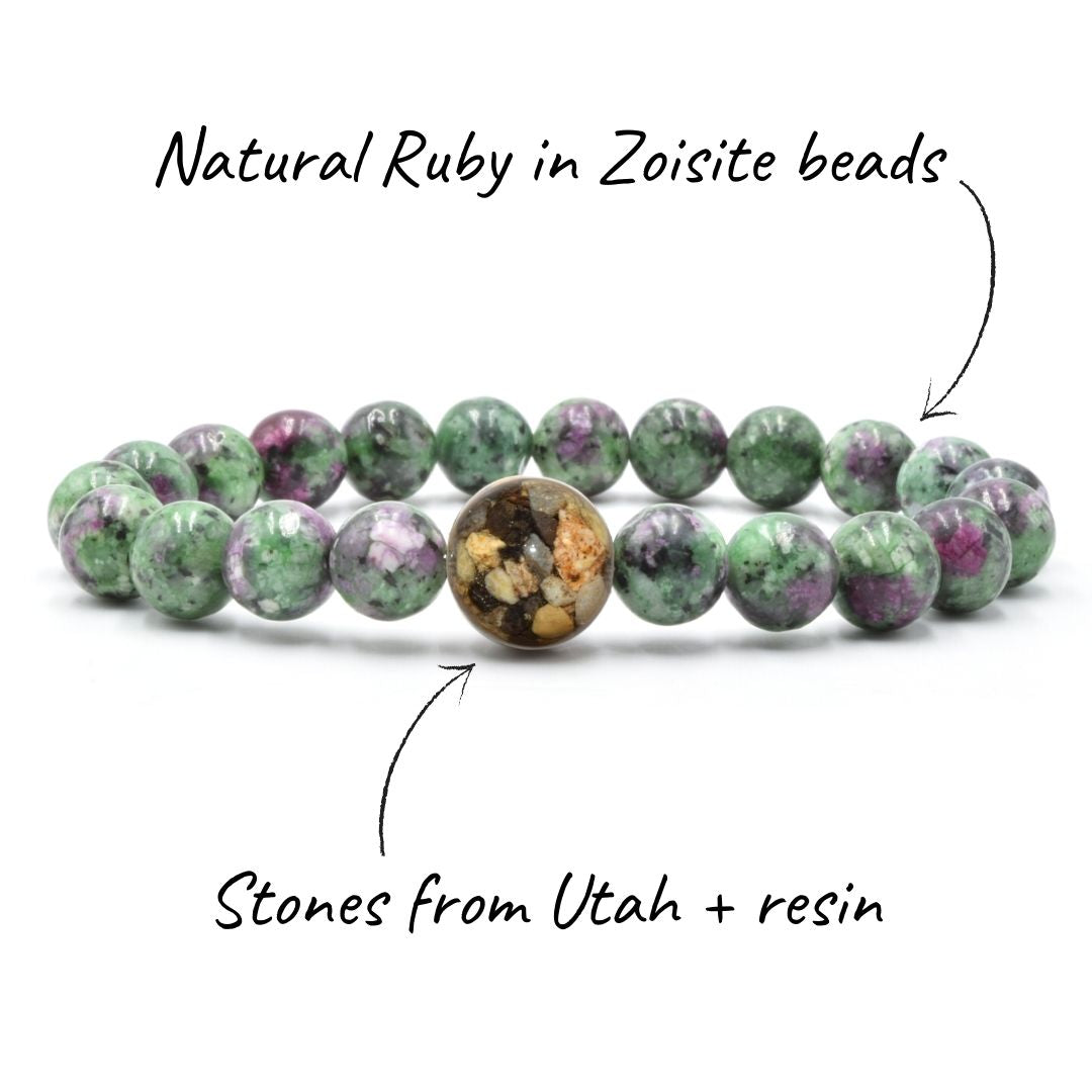 Utah Stones + Ruby in Zoisite