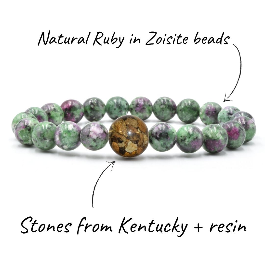 Kentucky Stones + Ruby in Zoisite