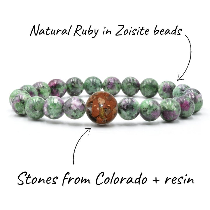 Colorado Stones + Ruby in Zoisite