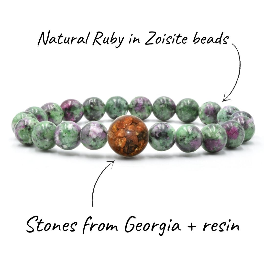 Georgia Stones + Ruby in Zoisite