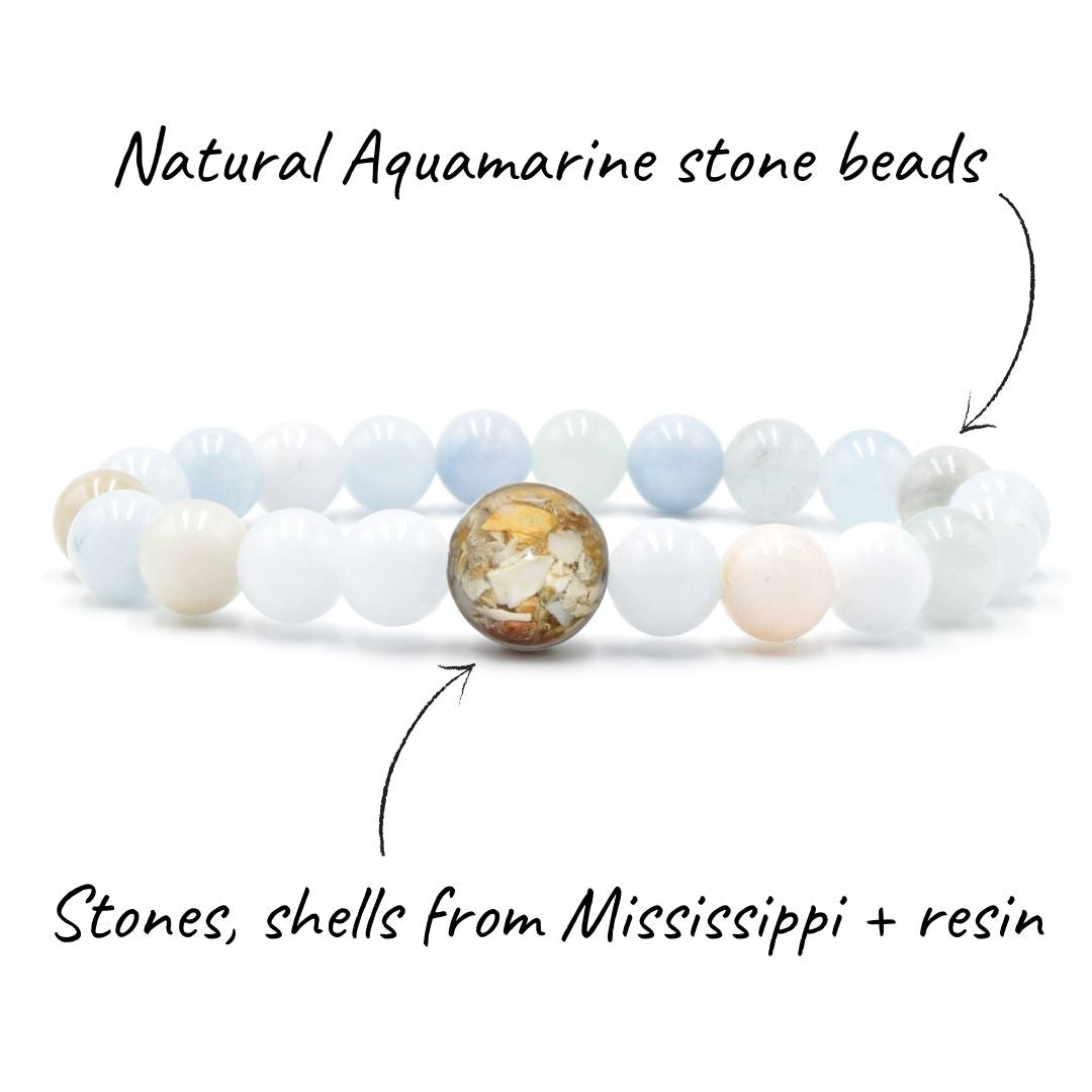 Mississippi Stones + Aquamarine