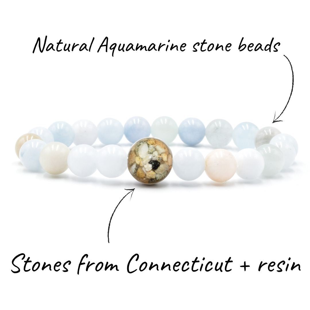 Connecticut Stones + Aquamarine