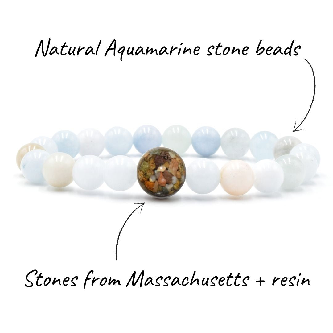 Massachusetts Stones + Aquamarine